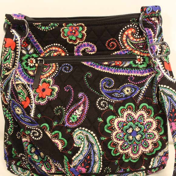 Vera Bradley Black/Floral Quilted Bag - Picture 6 of 6
